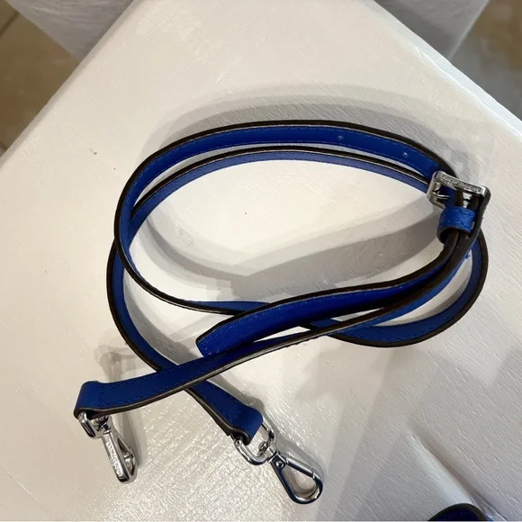 Michael Kors Royal Blue Selma Satchel Purse - Picture 8 of 10